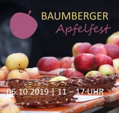 Am 06.10.2019 findet das 9. Baumberger Apfelfest statt. Foto: Birgit Stephan