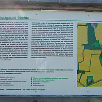 Infoschild im Vechte-Gebiet