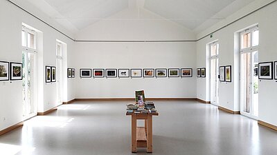 Ausstellungsraum im Naturschutzzentrum in Darup auf dem Alten Hof Schoppmann.