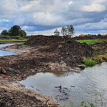 Renaturierung mit Uferabflachung und Laufverlängerung der Berkel.