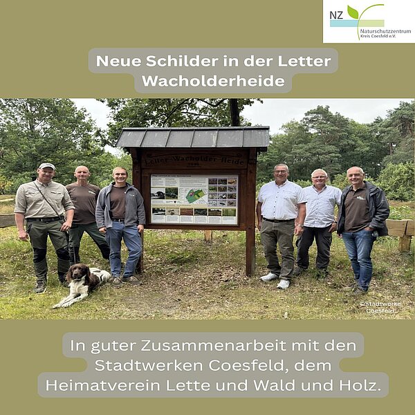 Instagram Post 17940088557322306 Neue Schilder in der Letter Wacholderheide 🌿🌸In guter Zusammenarbeit mit den Stadtwerken Coesfeld,…