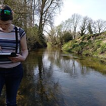 Biotopkartierung an der Berkel, Siobhan Loftus, 2019 (C. Rückriem).