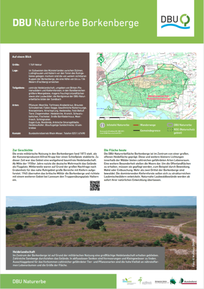 Infotafel 1 in den Borkenbergen